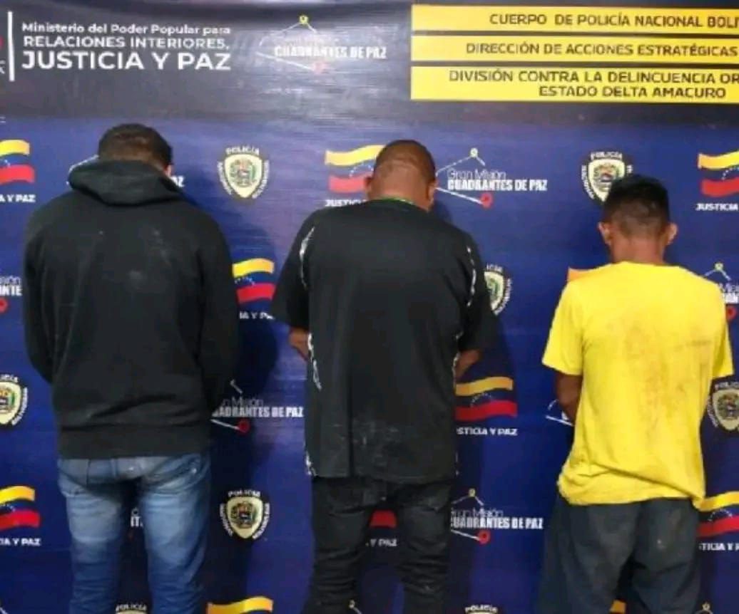 Cae la red “Manrri” y rescatan a 48 personas en Delta Amacuro