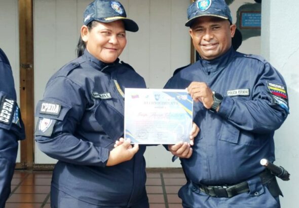 Entregan Reconocimientos a Funcionarios de los Cuadrantes de Paz del Delta Amacuro